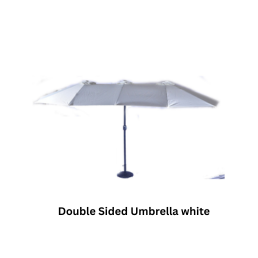 Double Sided Umbrella white