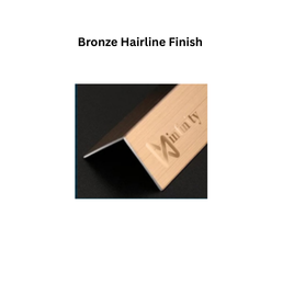 Infinity L-Profile SS-304 Decorative Profiles Bronze Hairline Finish