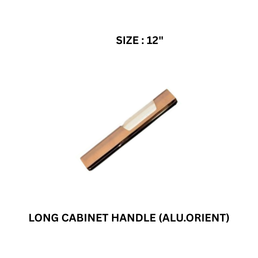 Victor Long Cabinet Handle (ALU.ORIENT) Satin Gold 12’’