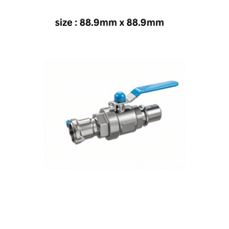 EQOinoxAР - Male - Female Ball Valve 88.9 mm x99.8 mm