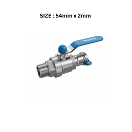 EQOinoxAР - Threaded Male - Female Ball Valve 54 mm x2