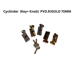 Victor Cyclinder (Key+ Knob) PVD.R/GOLD 70MM