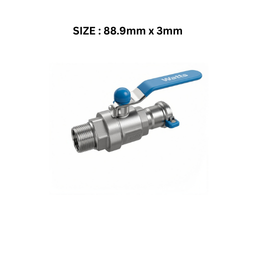 EQOinoxAР - Threaded Male - Female Ball Valve 88.9 mm x3