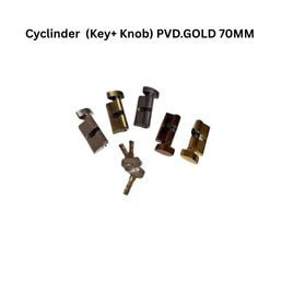 Victor Cyclinder (Key+ Knob) PVD.GOLD 70MM