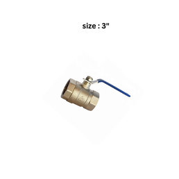 EQOfluids - Brass F/F ball Valve 3"
