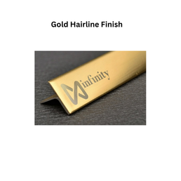 Infinity T-Profile SS Decorative profiles gold Hairline Finish