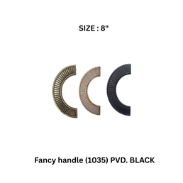Victor Fancy handle (1035) PVD. BLACK 8’’