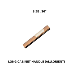 Victor Long Cabinet Handle (ALU.ORIENT) Satin Gold 36’’