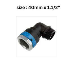 EQOair - Male Threaded 90° Elbow 40 mm x1.1/2"