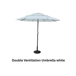Double Ventilation Umbrella white