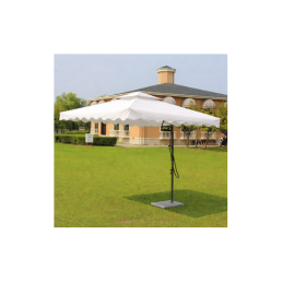 Jainsons 2.2m square side pole umbrella White