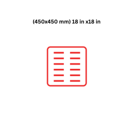 Fibrotech Gully Grating Manhole Covers (450x450 mm) 18 in x18 in