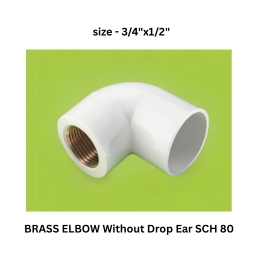 Ajay Greenline Brass Elbow Without Drop Ear Sch 80 - 20 mm x15 mm