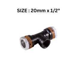 EQOoilHP - Female threaded 90° Tee 20 mm x 1/2"