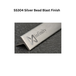 Infinity T-Profile SS304 Decorative profiles Silver Bead Blast Finish