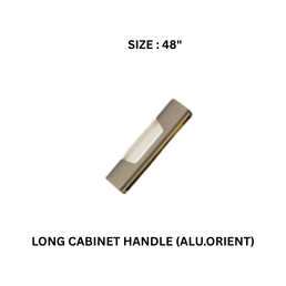 Victor Long Cabinet Handle (ALU.ORIENT) Pvd.R/G-Black 48’’