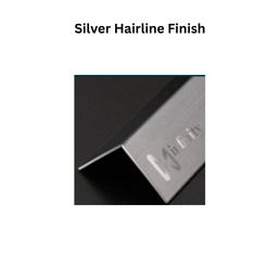 Infinity L-Profile SS-304 Decorative Profiles Silver Hairline Finish