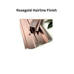 Infinity W-Profile SS Decorative profiles Rosegold Hairline Finish