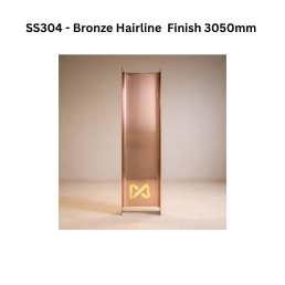 Infinity - Profile SS304 Collar profiles Bronze Hairline Finish 3050mm