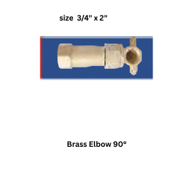 Ajay Greenline Brass Elbow 90° (with drop ear & with end plug) 20 mmx15 mm