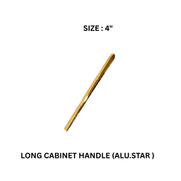 Victor Long Cabinet Handle (ALU.STAR) Pvd.R-Gold/Gold 4’’
