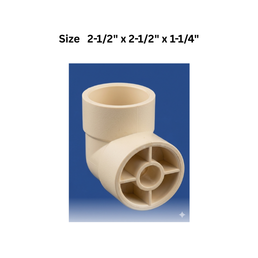 Ajay Greenline Cpvc Reducer Tee (IPS X CTS) 65 mm x 65 mm x 32 mm