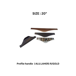 Victor Profile handle ( ALU.LAHER) R/GOLD 20’’