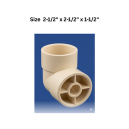 Ajay Greenline Cpvc Reducer Tee (IPS X CTS) 65 mm x 65 mm x 40 mm