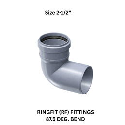 Ajay Greenline Ringfit (Rf) Fittings 87.5 Deg.Bend 75 mm