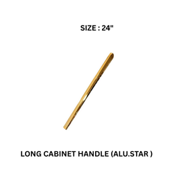 Victor Long Cabinet Handle (ALU.STAR) Pvd.R-Gold/Gold 24’’