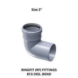 Ajay Greenline Ringfit (Rf) Fittings 87.5 Deg.Bend 90 mm