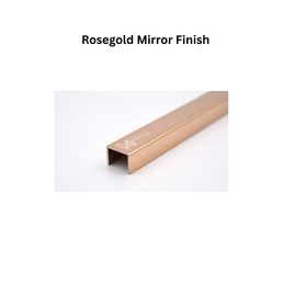 Infinity U-Profile SS Decorative profiles Rosegold Mirror Finish