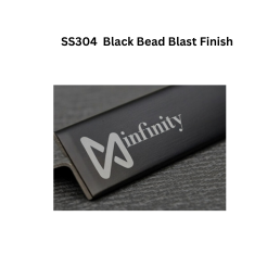 Infinity T-Profile SS304 Decorative profiles Black Bead Blast Finish
