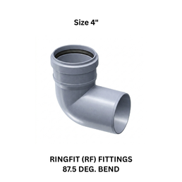 Ajay Greenline Ringfit (Rf) Fittings 87.5 Deg.Bend 110 mm