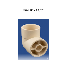 Ajay Greenline Cpvc Reducer Tee (IPS X CTS) 80 mm x 80 mm x 40 mm