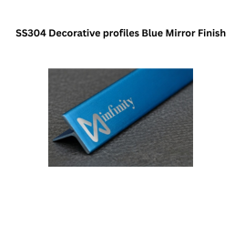 Infinity T-Profile SS304 Decorative profiles Blue Mirror Finish