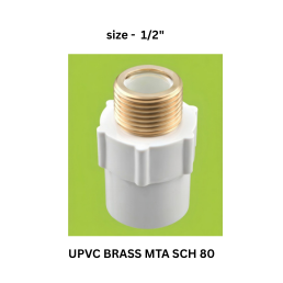 Ajay Greenline Upvc Brass Mta Sch 80 - 15 mm