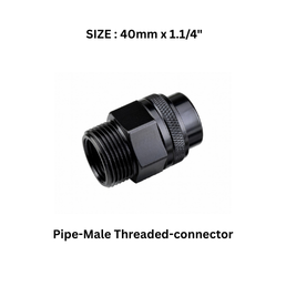 EQOfluids - Pipe-Male Threaded-connector 40 mmx1.1/4"