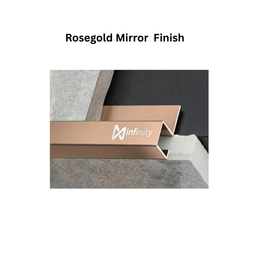 Infinity J-Profile SS Decorative profiles Rosegold Mirror Finish