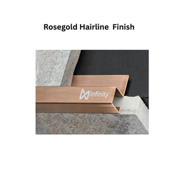Infinity J-Profile SS Decorative profiles Rosegold Hairline Finish