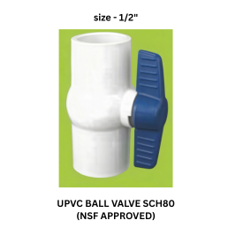 Ajay Greenline Upvc Ball Valve Sch 80 (NSF Approved ) 15 mm