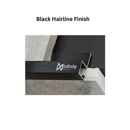 Infinity J-Profile SS Decorative profiles Black Hairline Finish