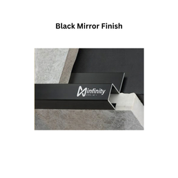 Infinity J-Profile SS Decorative profiles Black Mirror Finish