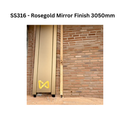 Infinity - Profile SS316 Collar profiles Rosegold Mirror Finish 3050mm