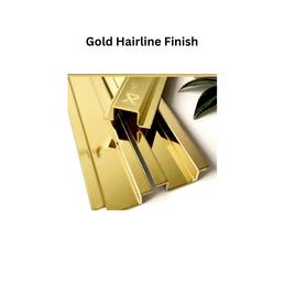 Infinity W-Profile SS Decorative profiles gold Hairline Finish