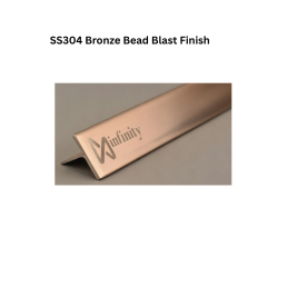 Infinity T-Profile SS304 Decorative profiles Bronze Bead Blast Finish