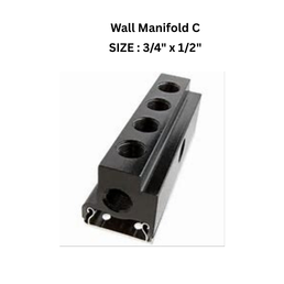 EQOfluids - Wall Manifold C 3/4"x1/2"
