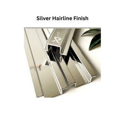 Infinity W-Profile SS Decorative profiles Silver Hairline Finish