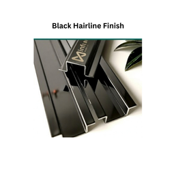 Infinity W-Profile SS Decorative profiles Black Hairline Finish