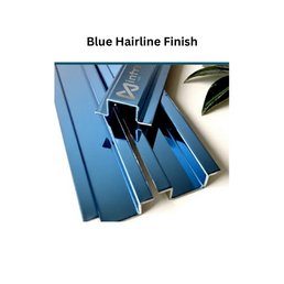 Infinity W-Profile SS Decorative profiles Blue Hairline Finish